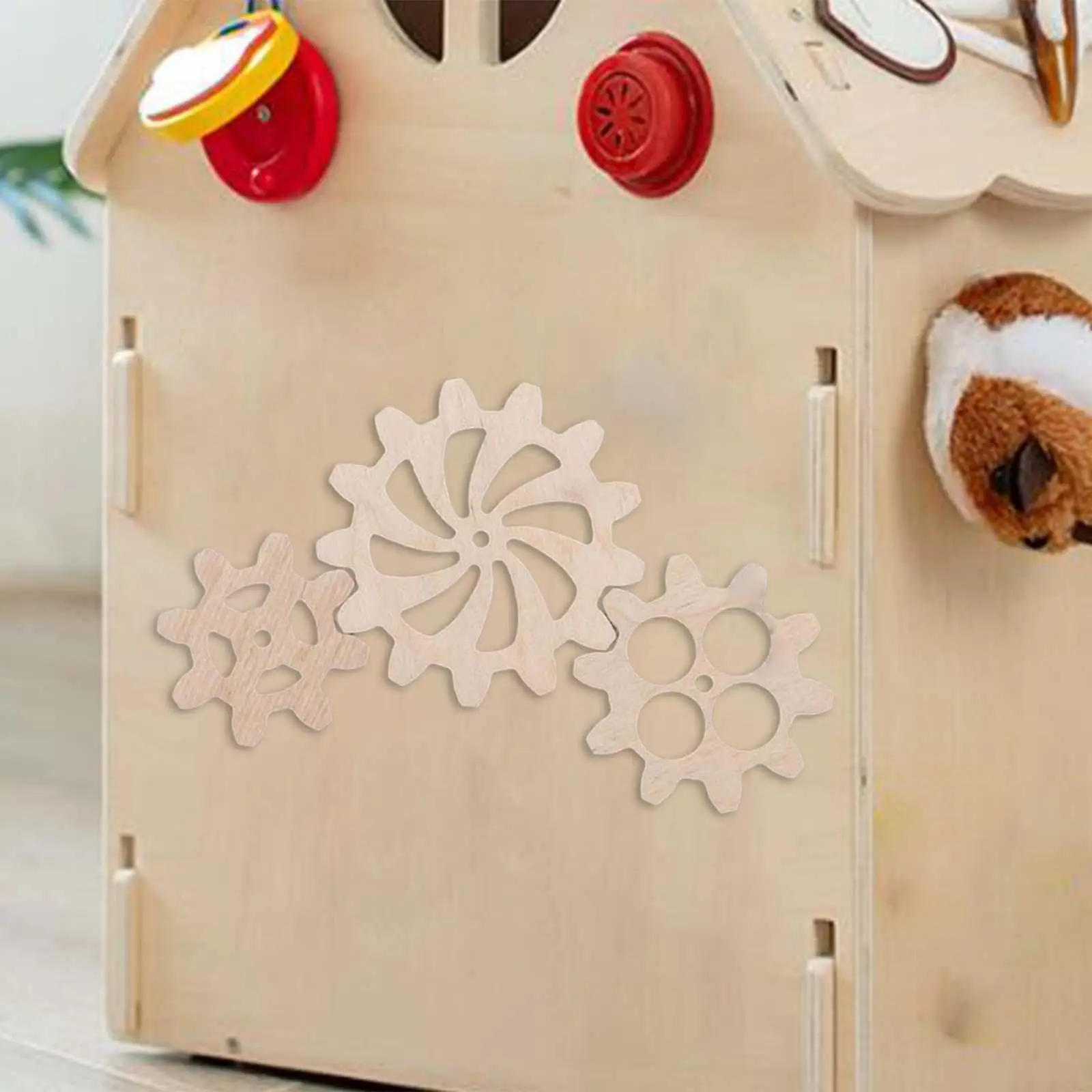 บอร์ดกิจกรรม DIY อุปกรณ์เสริม เกียร์ ของเล่นเสริมพัฒนาการ เกมฝึกทักษะการเรียนรู้