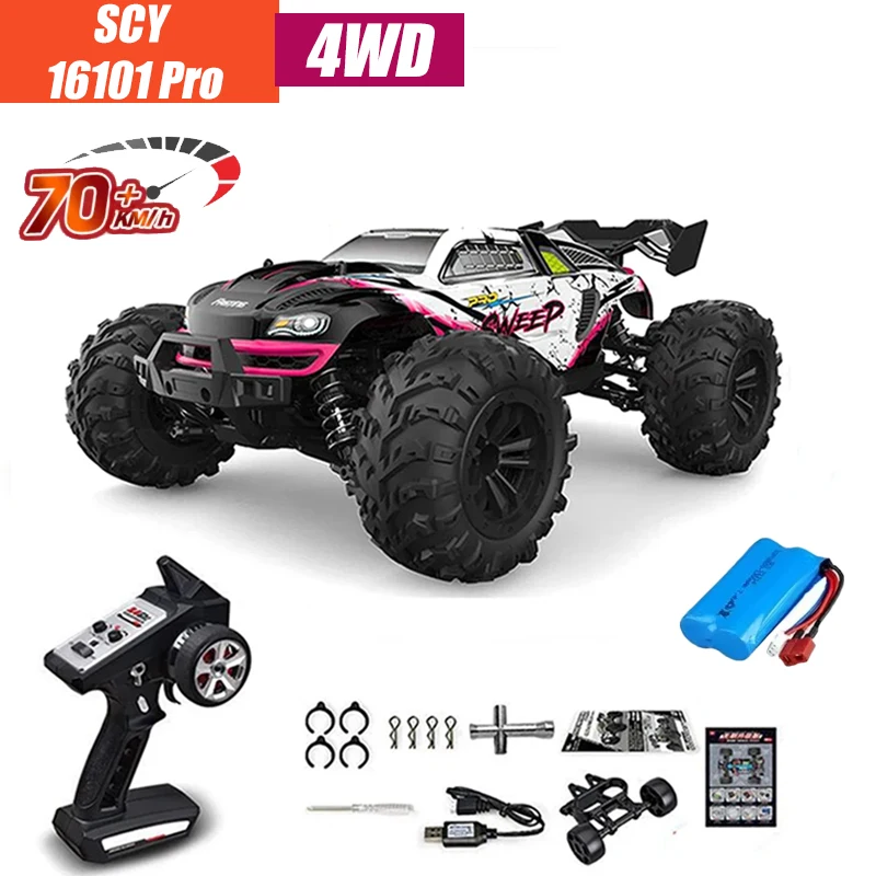 MJX VS RC Auto SCY 16101 16102 PRO 4WD 70 km/u 1/16 Hoge Snelheid Drift Monster Off-road Afstandsbestuurbare Elektrische Crawler