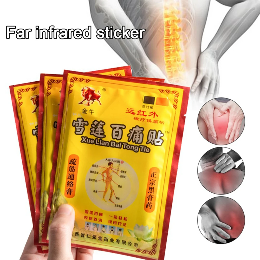 

8Pcs/Bag Joint Pain Relieving Chinese Herbal Plant Extract Shoulder Knee Rheumatoid Arthritis Patches Body Massager Pads Plaster