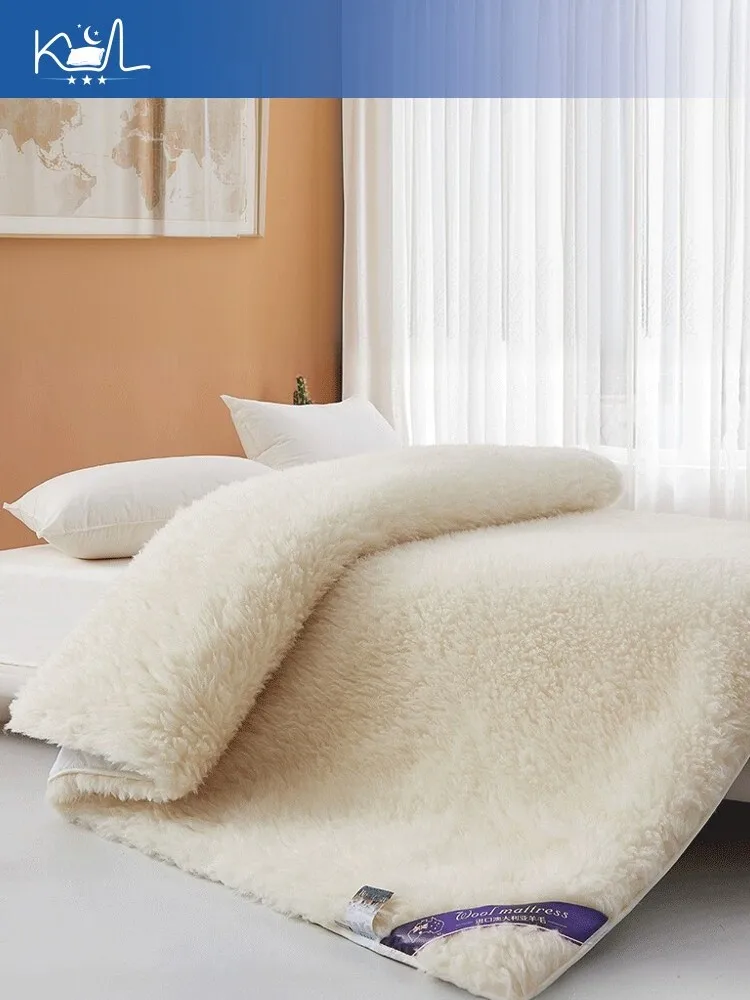 Soft Plush Wool Sherpa Mattress Topper | Thickened Thermal Winter Single Bed Pad for Japanese Tatami Floor