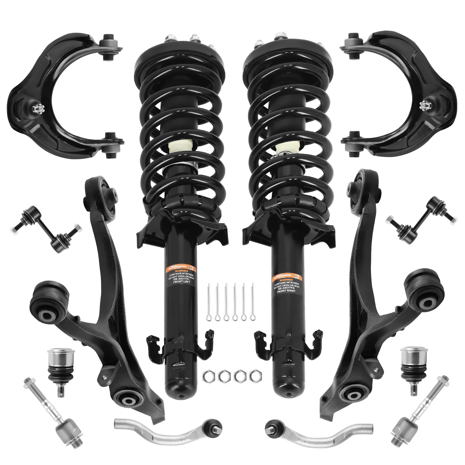 Front Complete Struts w/ Control Arms Kit for 2008-2012 Honda Accord 2.4L 3.5L