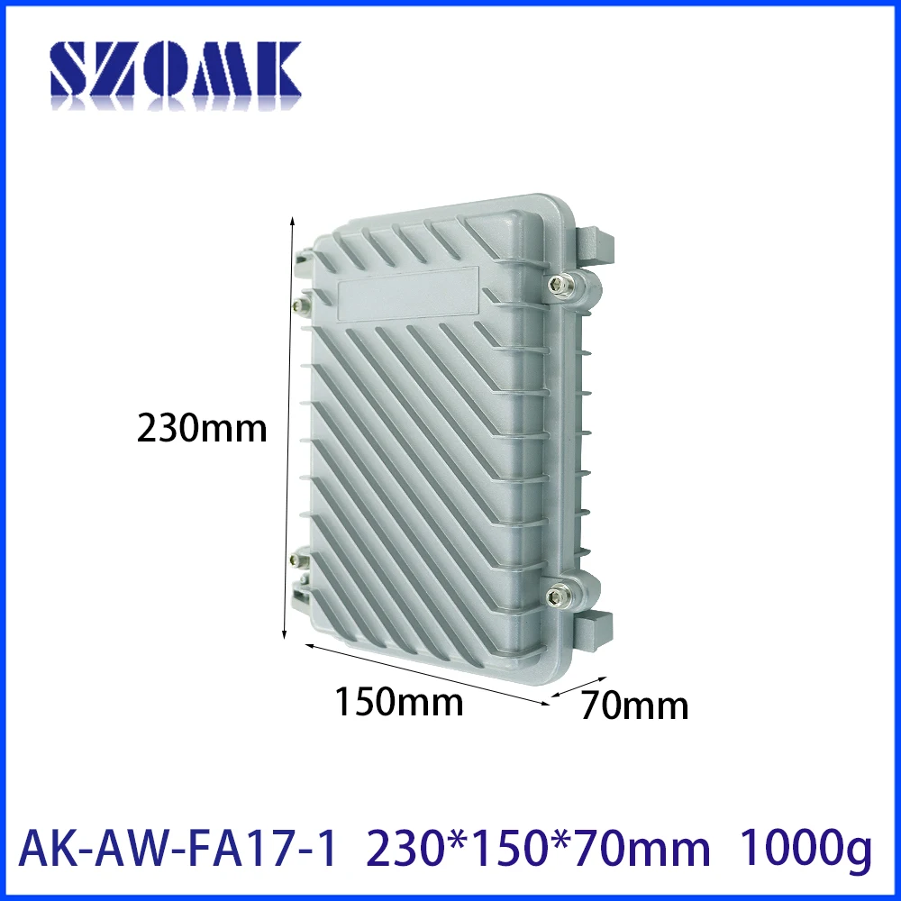 230x150x70mm Waterproof Ip65 Distribution Box Die Cast Heat Sink Aluminum Outdoor Telecom Electrical Enclosure