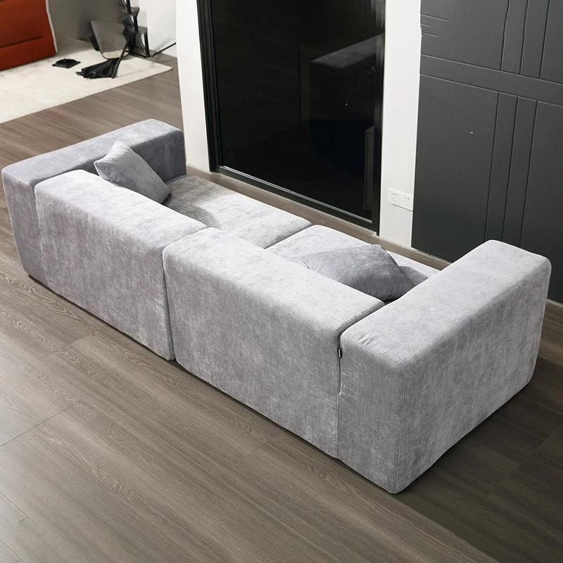 

Foam compression sofa, tofu module, straight-line three-four-seater, suitable for small and large spaces, simple modern roll-up