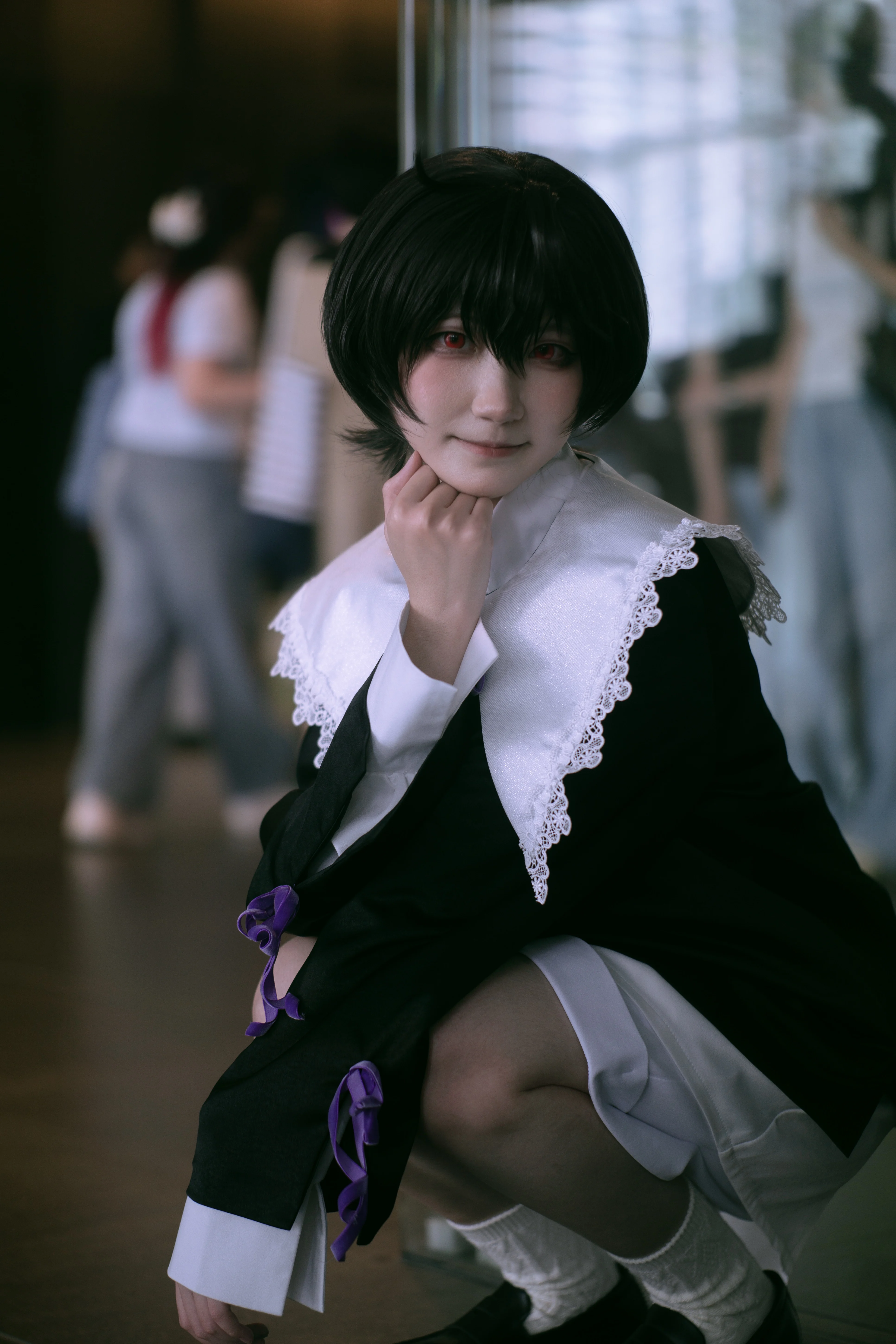 ES New Sakuma Ritsu Cosplay Costume Halloween Christmas Role Playing Party Comic Costume Ensemble stars bow tie+Tops+Pants+Shirt