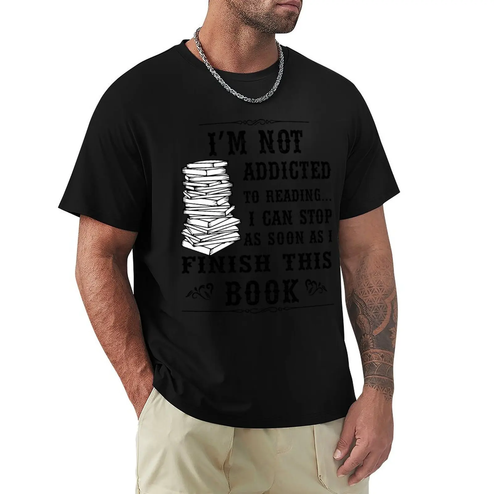 

Addicted Reading Finish T Shirt T-Shirt cheap stuff graphic t shirts customs man t shirt Men's clothing
