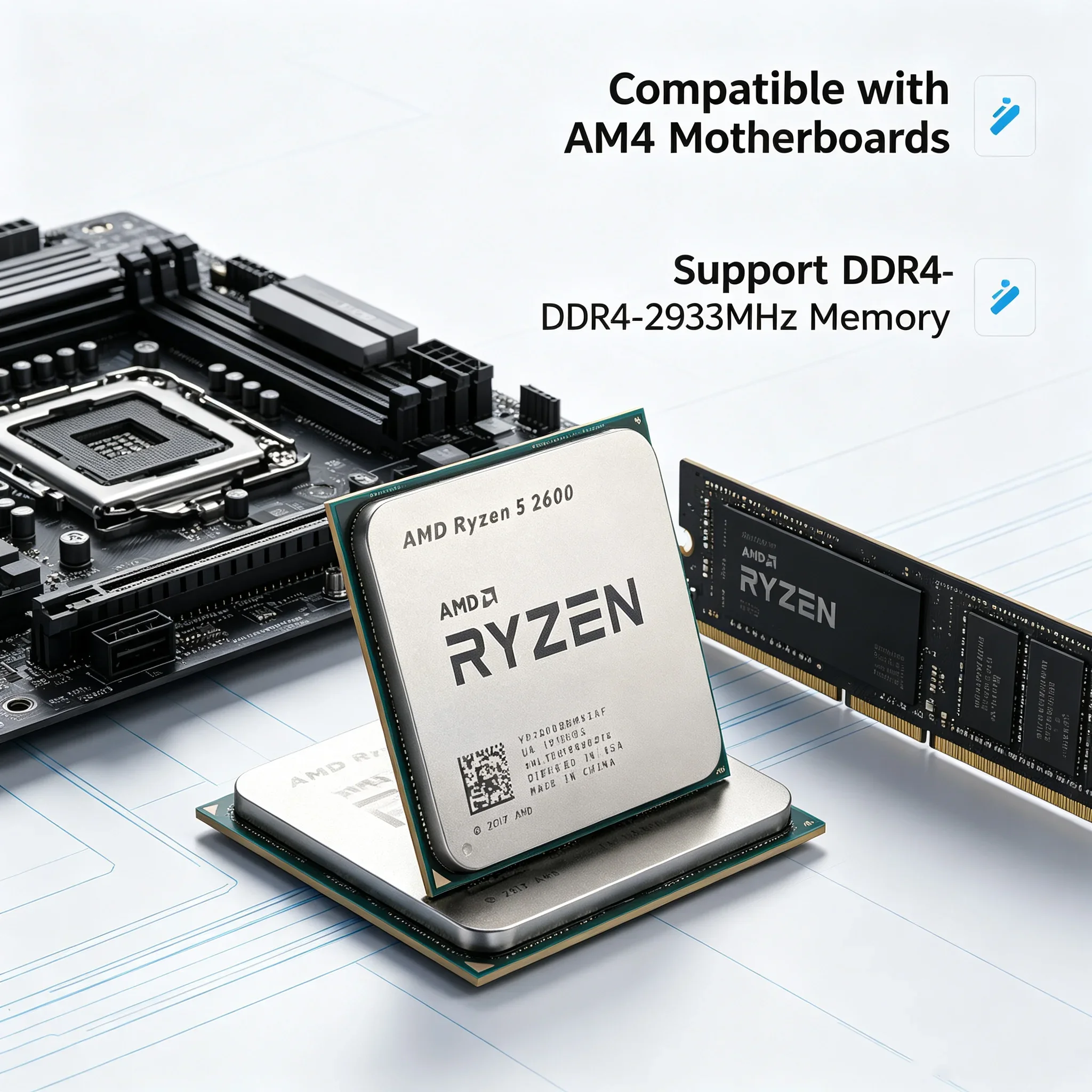 processeur-amd-ryzen-5-2600-34-ghz-6-cœurs-12-threads-16-mo-de-cache-65-w-socket-am4-zen-cpu-de-bureau-pour-pc-de-jeu