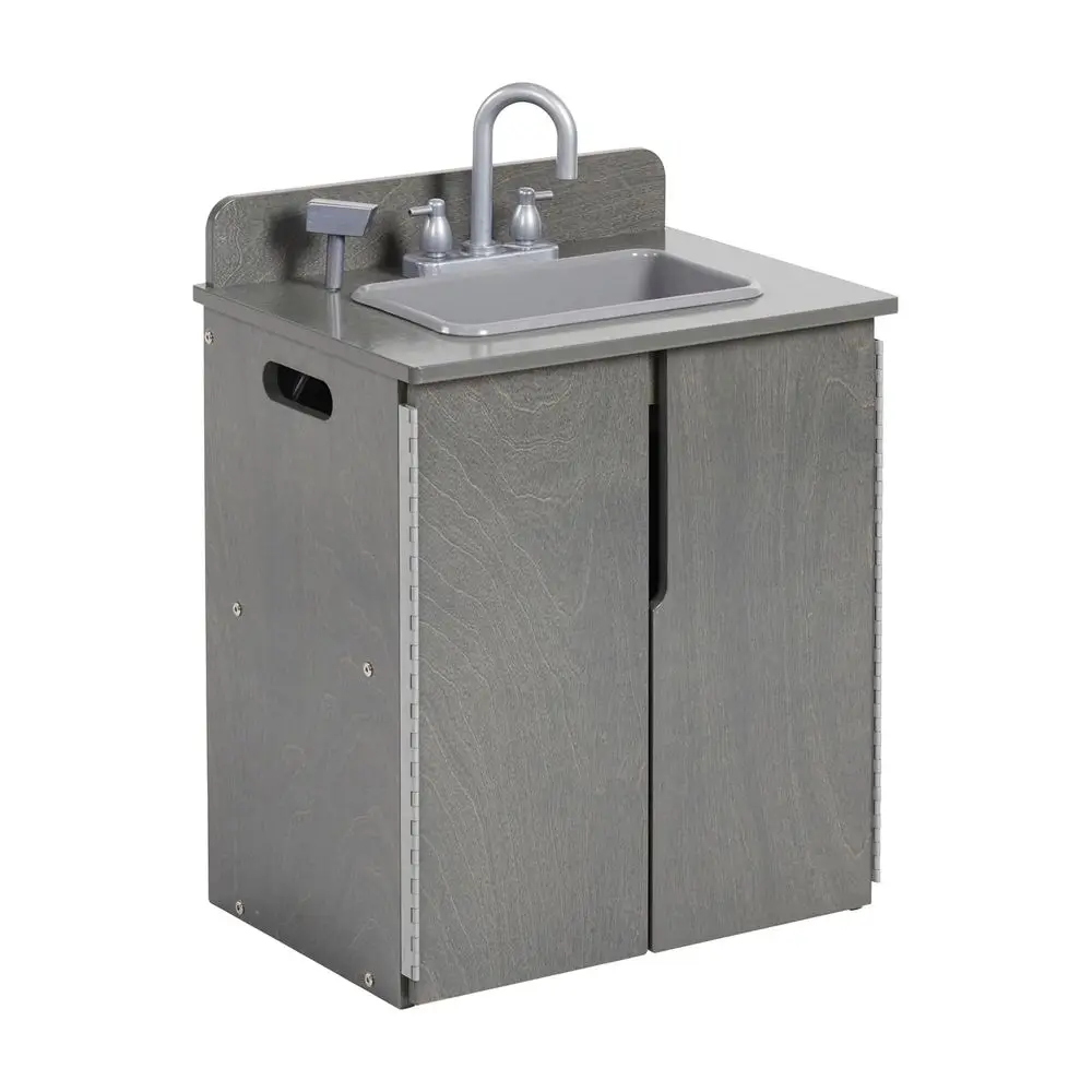 Wooden Pretend Play Kitchen Sink or Kids, Montori urniture, Grey Wash