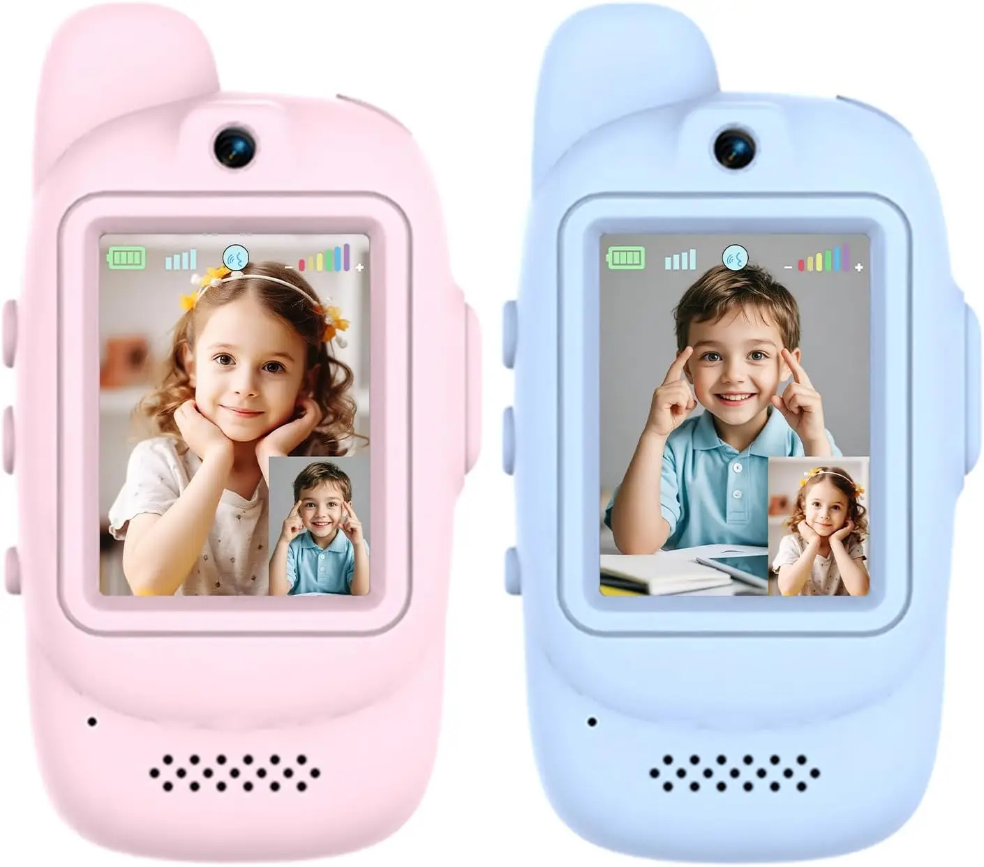 

Перезаряжаемые рации с камерой, двухсторонние радиостанции для использования в помещении и на улице, подарок для детей 3-7 лет