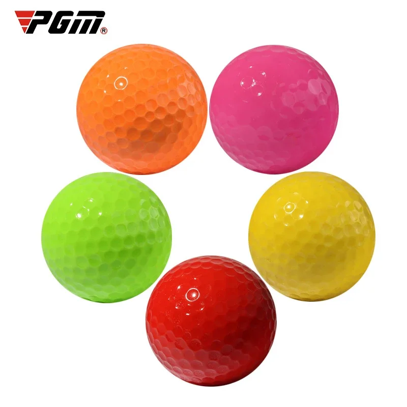 PGM 10 PCS Professional Practice Golf Balls Course Play Toy Indoor Outdoor Training Colorful Balls Q014