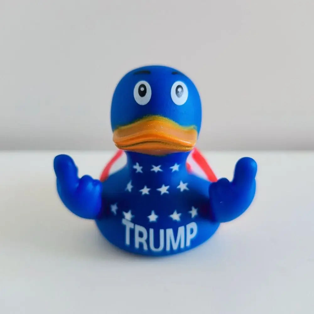 New Trump Biden Middle Finger Duck Fun Personality Bedroom Ornament Funny Desktop Decor