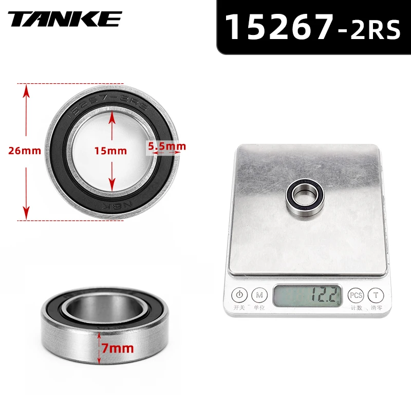 Bicycle hub NBK bearing Palin 15267 or 6902 or 6804 or 6903 2RS Sealed Bearing Repair Parts For TANKE TH-390 Bicycle Accessories