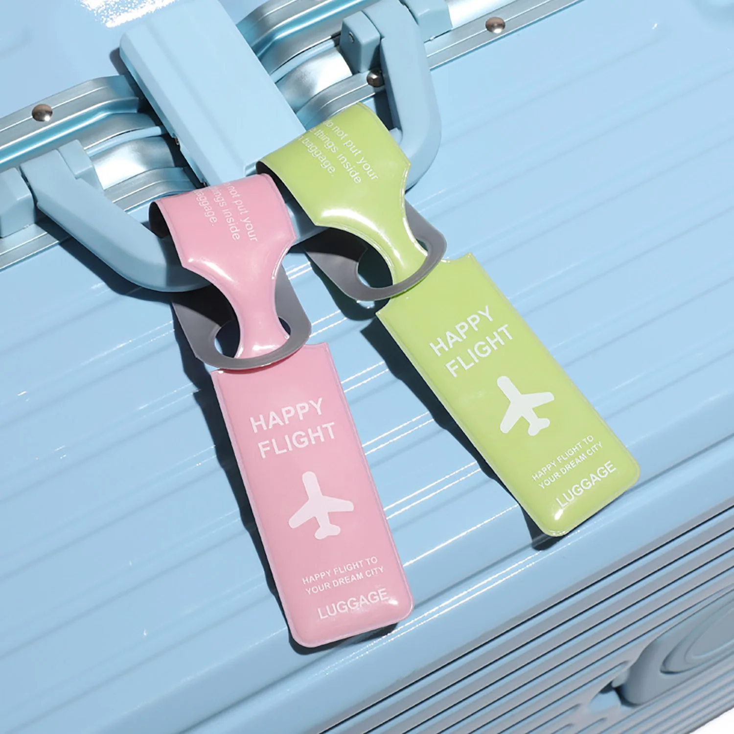 1 PC Luggage Tag Creative Baggage Suitcase Identifier ID Address Holder Boarding Tags Portable Label Travel Accessories