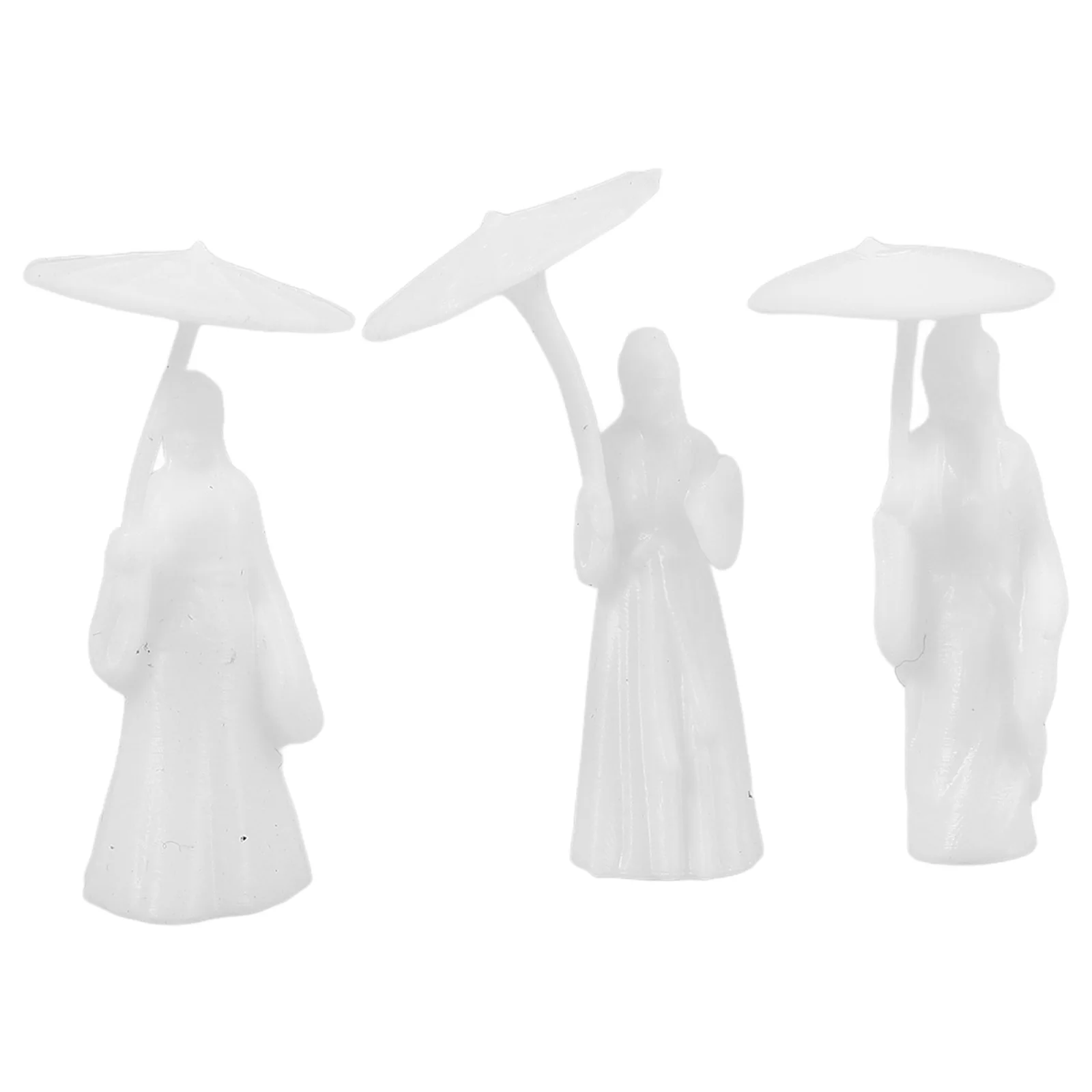 

3 Mini Ancient Girl Figurine Resin Craft Decoration Chinese Style Adornment Hanfu Girl Statue Tabletop Resin Figurine Bonsai L