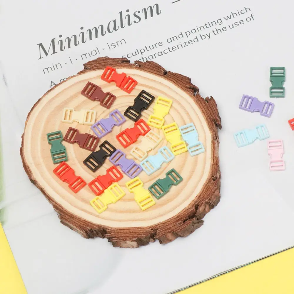 10 pz 6mm plastica Mini fibbia a sgancio laterale borse per bambole fibbie zaino fatto a mano bottone collare per cani cinturino braccialetto fai da te Asseccories