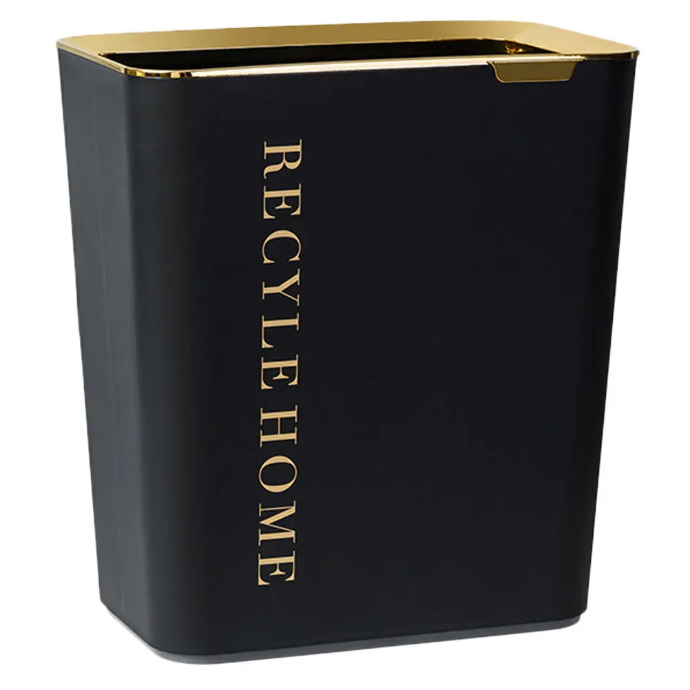 

1Pcs Square Waste Container Nordic Style Thickened Trash Can 10L Large Capacity Home Kitchen Bathroom Storage Bin