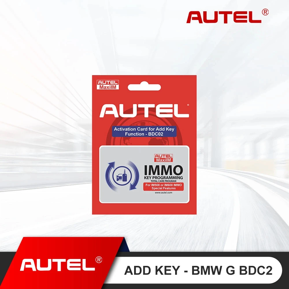 

Autel MaxiIM Authorization for Add Key for BMW G-Chassis Series BDC2