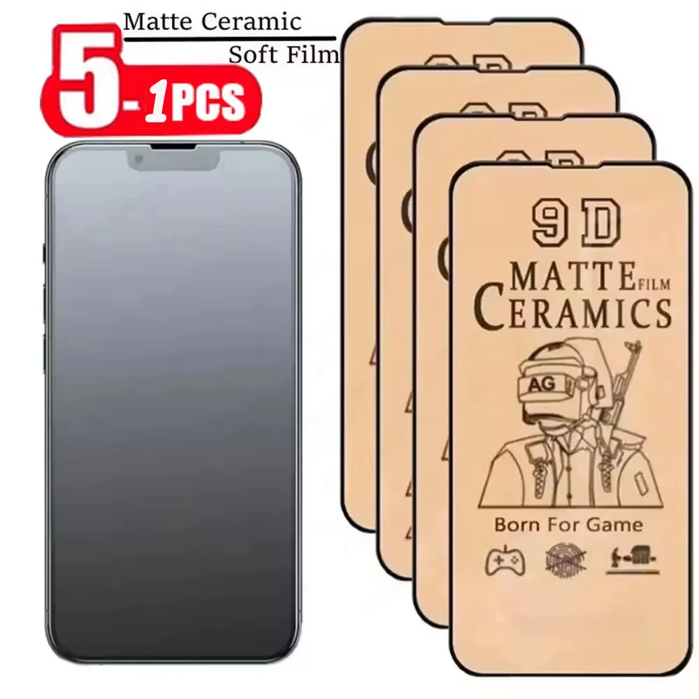 

Soft Matte Ceramic Film For iPhone 16 15 14 11 12 17 Pro Max 7 8 Plus Screen Protector iPhone 17 Air 12 13 Mini XS Max X XR SE