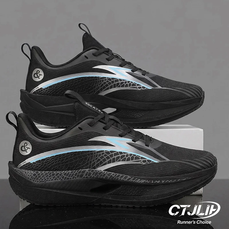 Carbon Plate Running Shoes Marathon Racing Men Sneakers Lightweight Breathable Athletic Competition Sport Trainers for Women
