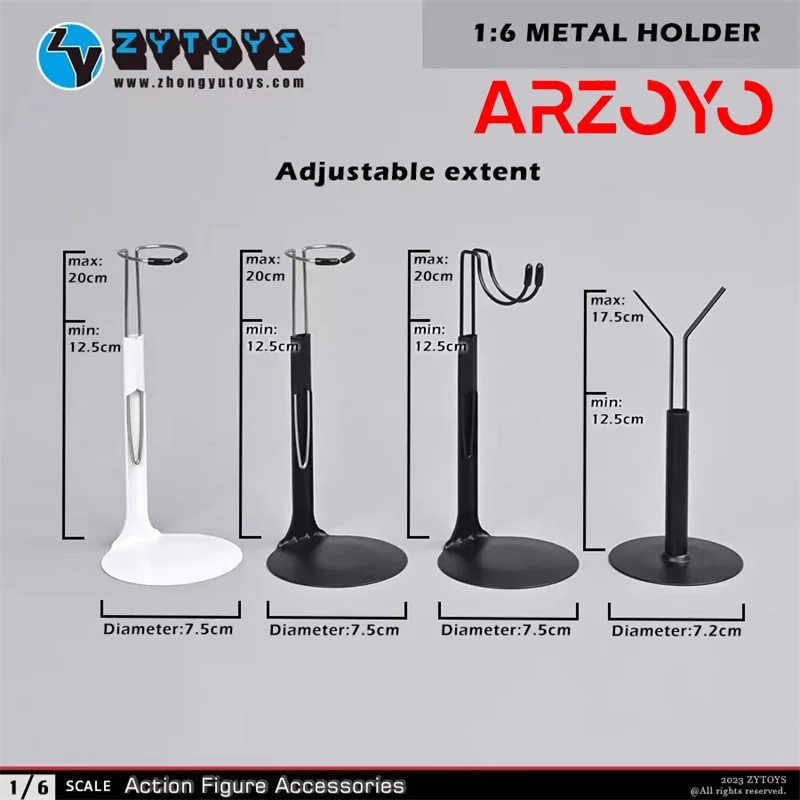 ZYTOYS 1/6 Soldier Action Figure Body supporto in metallo ZY3018 ZY3019 ZY3020 ZY3021 12 ''telaio di supporto per staffa per bambole