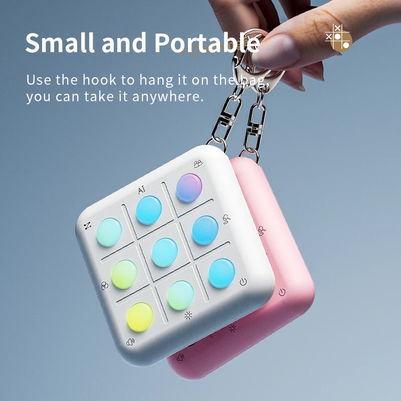 

Электронная игра «Крестики-нолики»: антистресс-игрушка для детей, улучшающая концентрацию и память, с красочной подсветкой и стильным дизайном