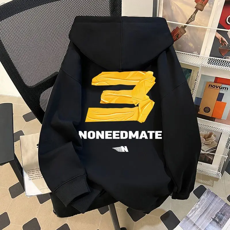 نسيج مريح، صديق للبشرة ودافئ، هوديي للأطفال مطبوع ثلاثي الأبعاد، نمط بسيط، نمط هوديي رياضي خارجي #4