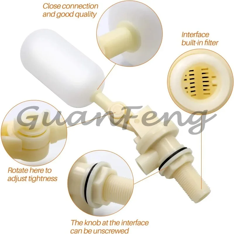 RV automatic water filling dry pipe water adapter replacement float valve