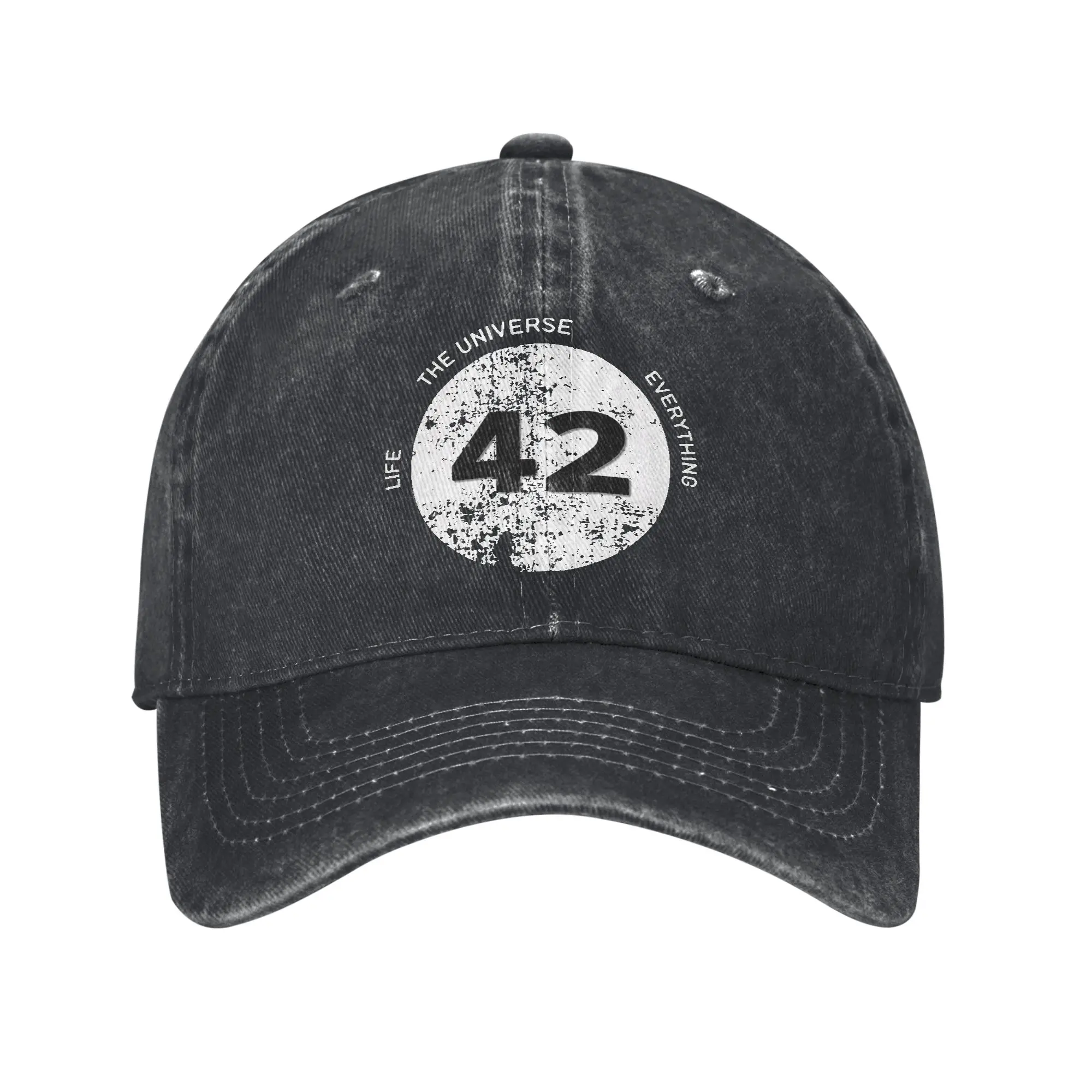 dont panic 42 The Answer To Life The Universe And Everything Douglas Adams  Merch Baseball Caps Unisex Daily Adjustable Sun Cap
