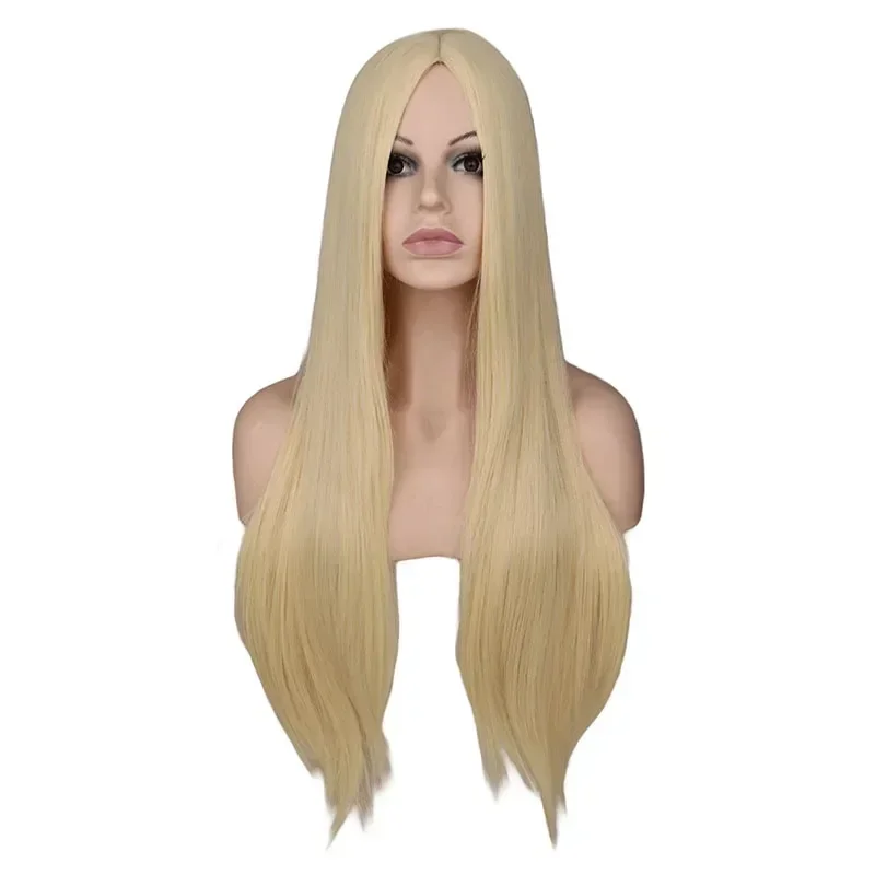 

Lady Gaga Blonde Straight Long Hair Wig Heat Resistant Hair Party Role Play Woman Wigs