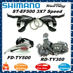 Original Shimano 21 Speed Groupset RD-TY300 Rear Derailleur ST-EF500 3x7 Speed Shifter Brake Lever FD-TY500 Front Derailleur