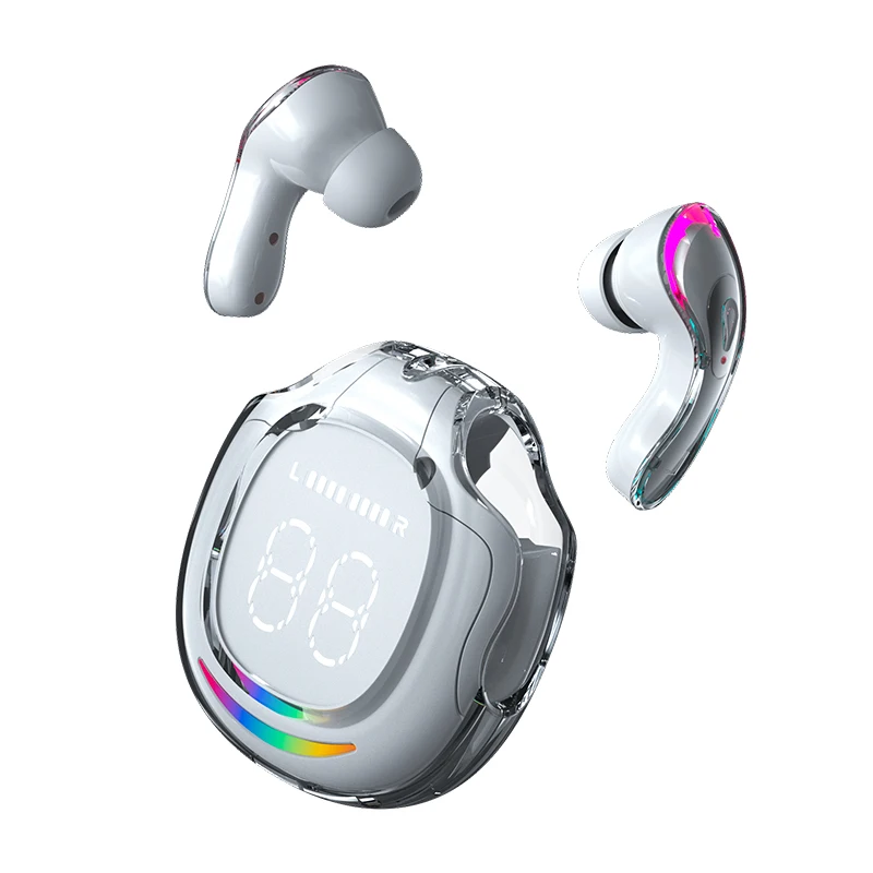 Estuche de auriculares inalámbricos de tres generaciones, pantalla LED de alimentación, Control táctil, Auriculares deportivos para juegos,