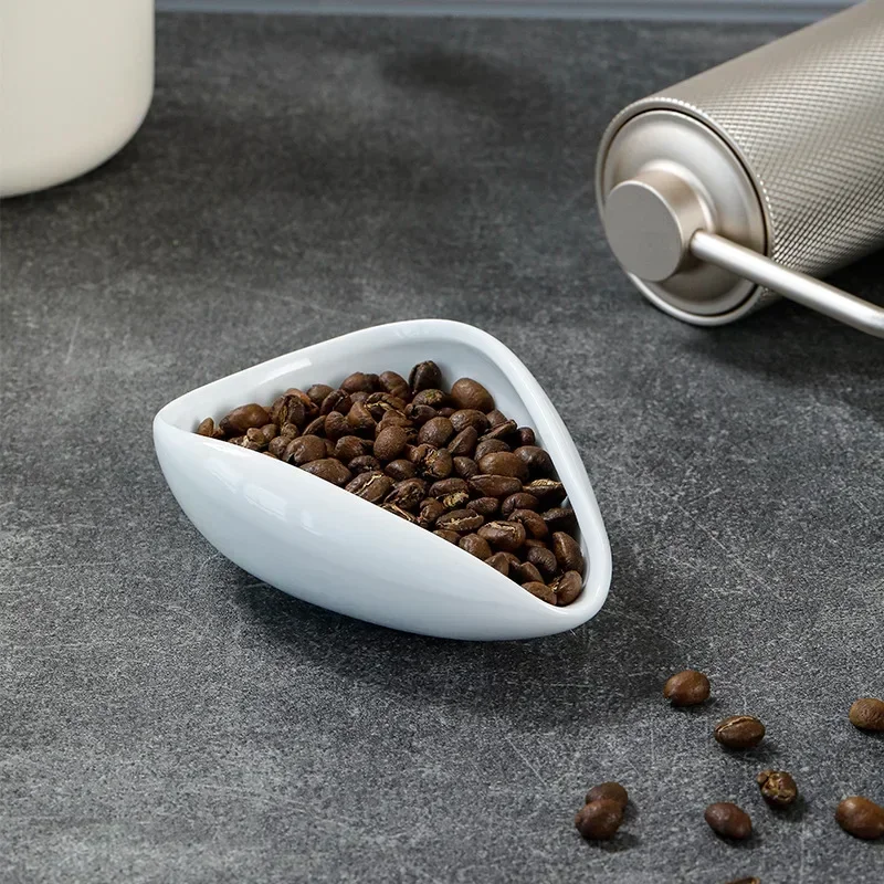 Coffee bean measuring tray, scale, bean dish, coffee powder, ceramic measuring cup weighing Easy to clean coffee powder dish image 4