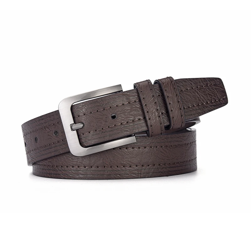 Neue männer Hochwertige PU Leder Gürtel Metall Pin Schnalle Gürtel Freizeit Business Bund Modische Männliche Zubehör Designer Gürtel – Detail 6