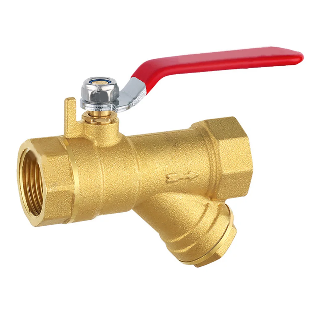 

1pc Brass Filter Valve 1/2 3/4 Female Inline YMesh Strainer Threads Filter Brass Filter Valve For Filtering Water Gas Oil