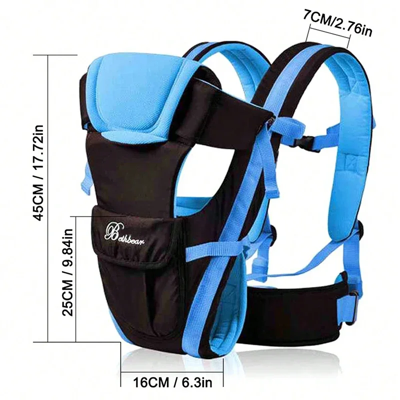 Beth Bear – sac à dos de transport pour bébé 4 en 1, respirant, face à l'avant, confortable, écharpe, sac à dos avec pochette, kangourou, nouveau