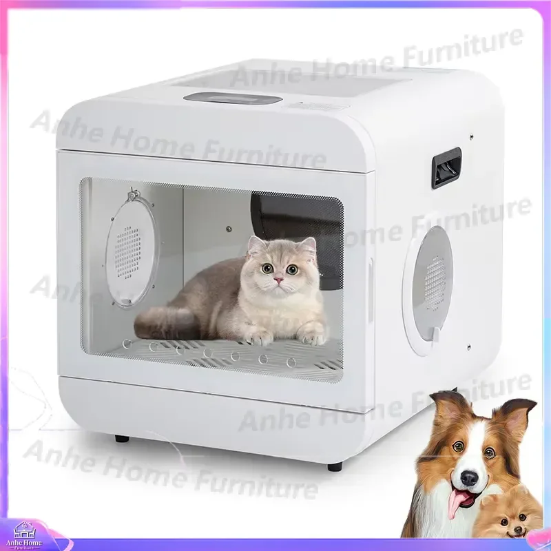 Large Capacity Pet Drying Box with UV Disinfection Sterilization 3 Speed Adjustable Constant Temperature Intelligent Grooming