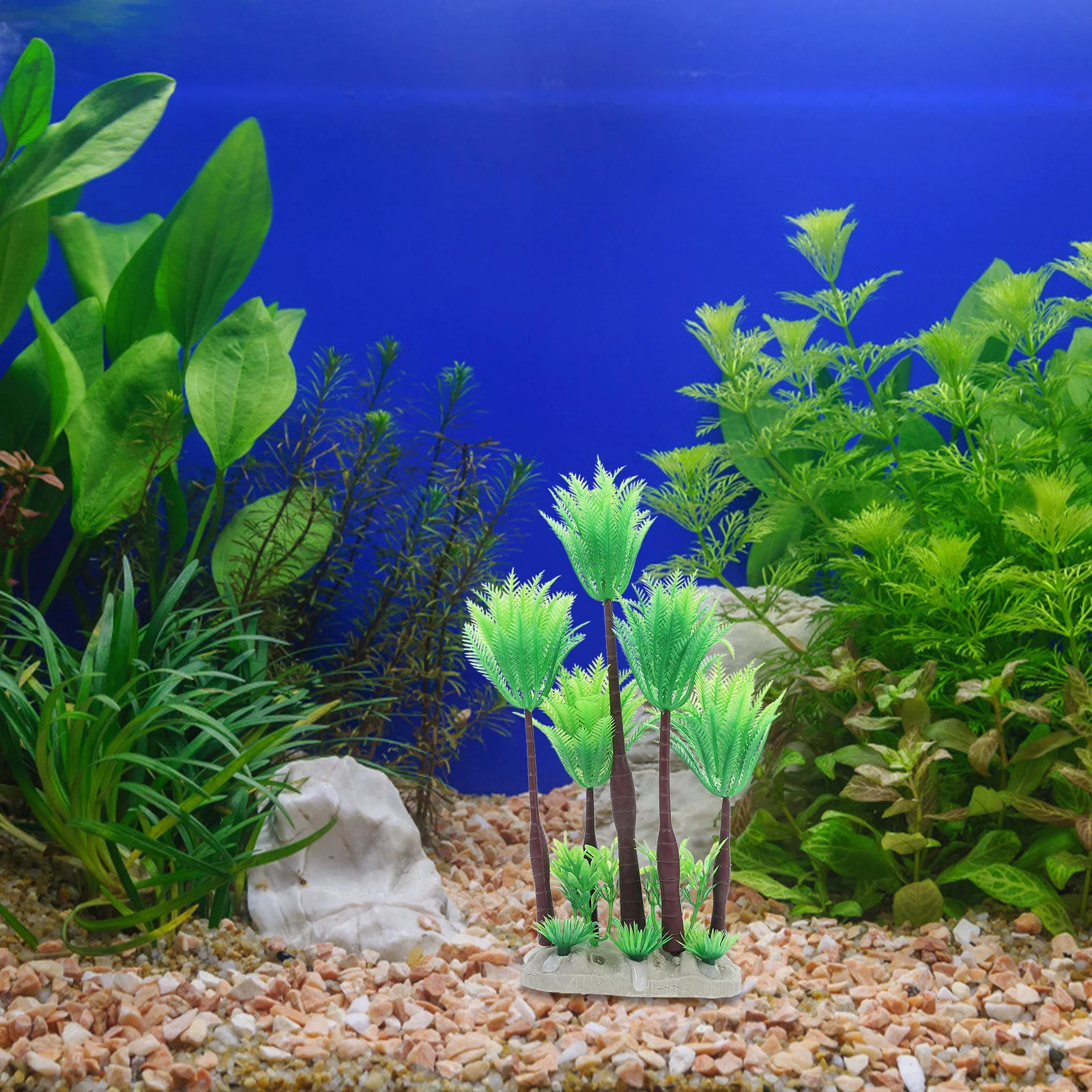 

1Set Artificial Aquarium Plants Plastic Tree Realistic Fish Tank Decorations Natural Fish Tank Decor Aquarium Accessories