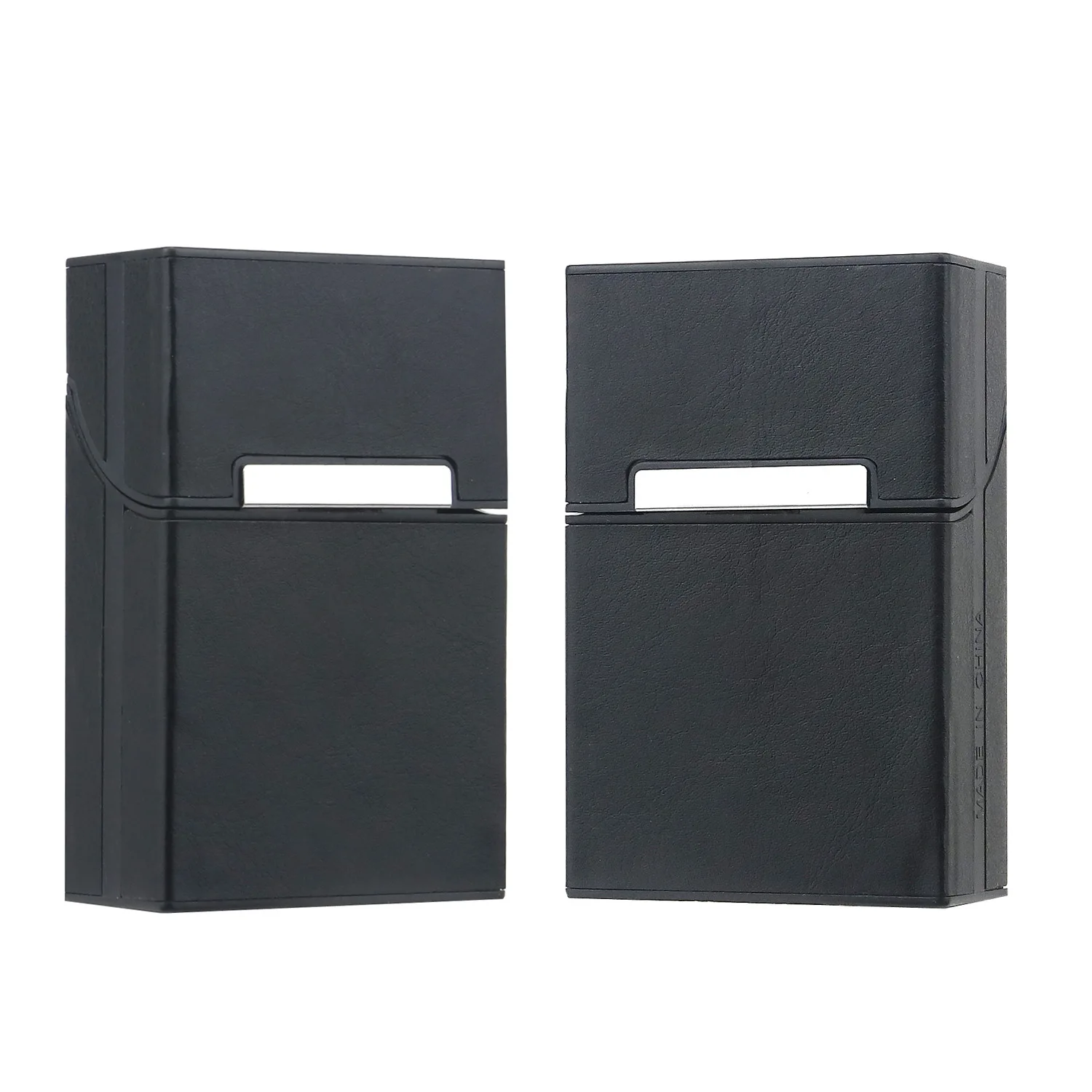 PU Leather Cigarette Case for 20 Sticks Portable Anti Drop Crush Resistant Tobacco Box for King Size Cigarette Box