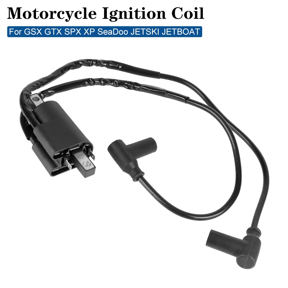 12V 278000383 Motorcycle Ignition Coil Black Motorcycle Accessories High Pressure Coil For GSX GTX SPX XP SeaDoo JETSKI JETBOAT