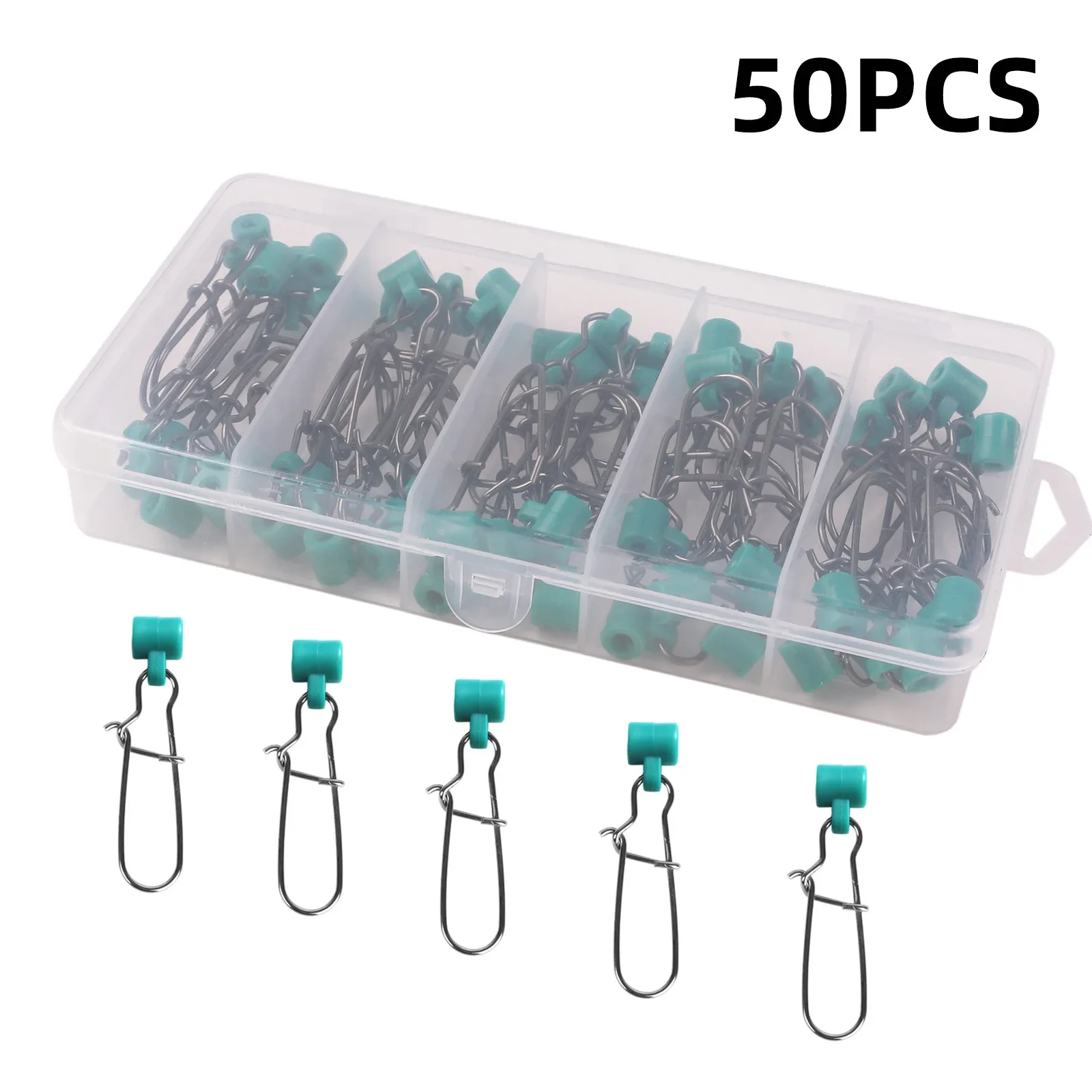 50pcs box enhancement pin processing wholesale gourd type connector tension fishing supplies fishing tackle accessories