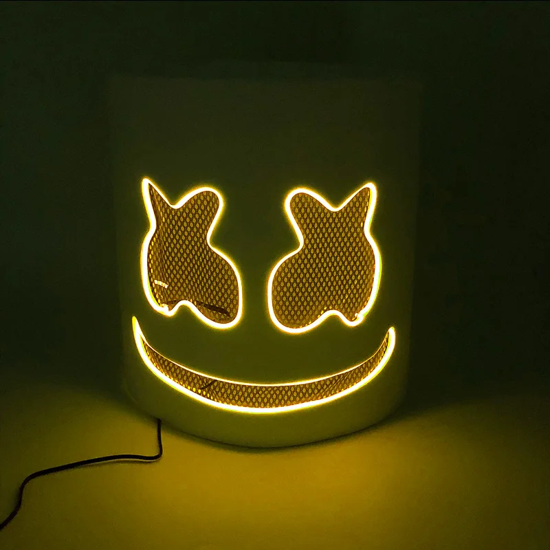 マシュメロ LED 電飾 マスク 被り物 edc フェス　EDM ハロウィン マシュメロ LED 電飾 マスク 被り物 edc フェス EDM ハロウィン - メルカリ