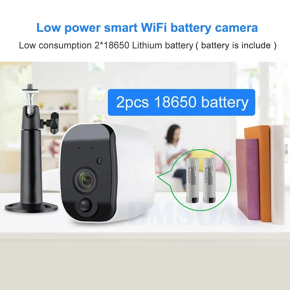 HD 1080P Low power hisilicon 3518 ip  smart WiFi battery