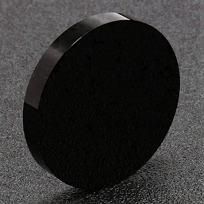 2X Obsidian With Stand Feng Shui Smooth Natural Crystal Home Decoration Qi Gathering Wealth And Righteousness 80Mm