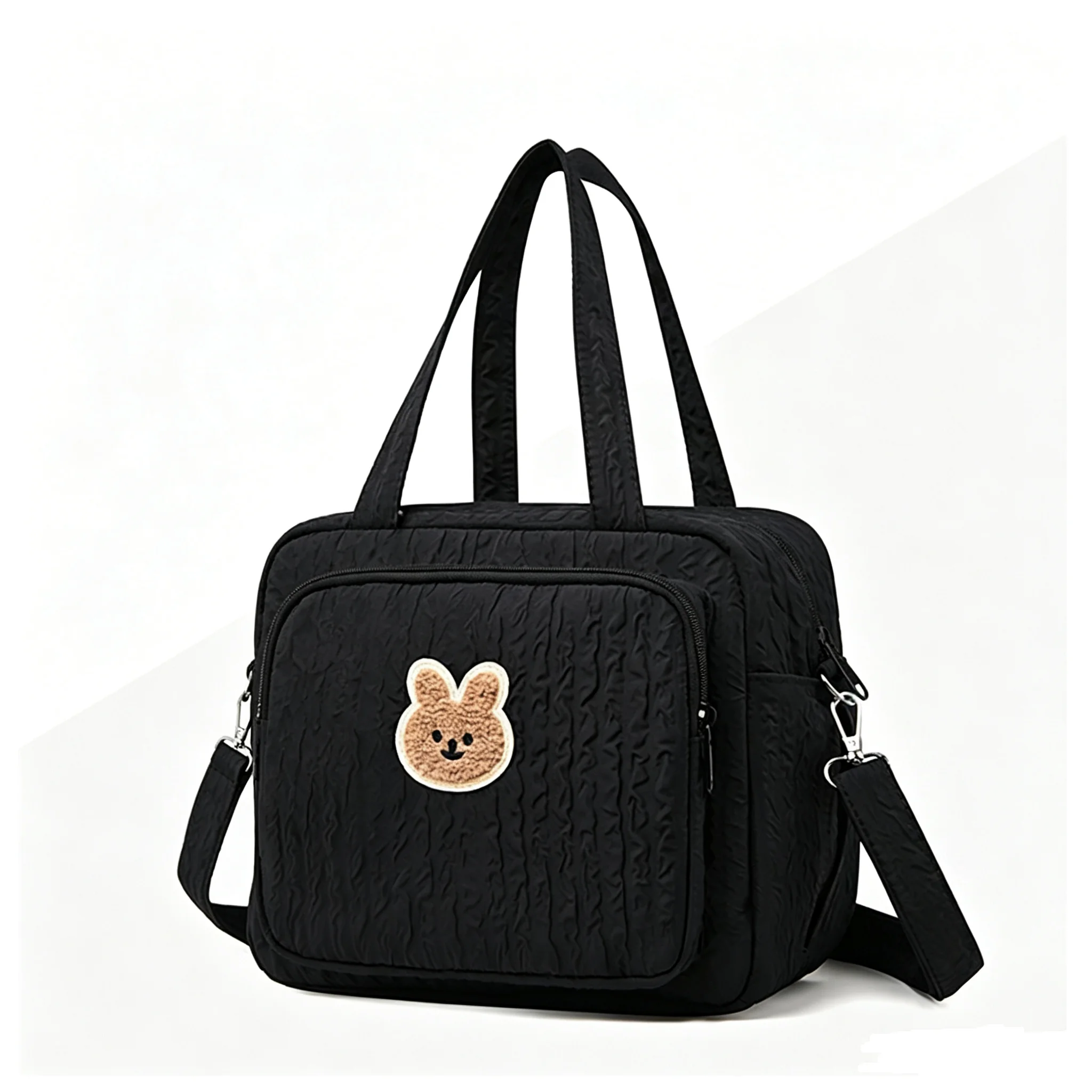 Fashionable outdoor portable single-shoulder mommy bag; multi-functional large-capacity lightweight handheld mother's bag