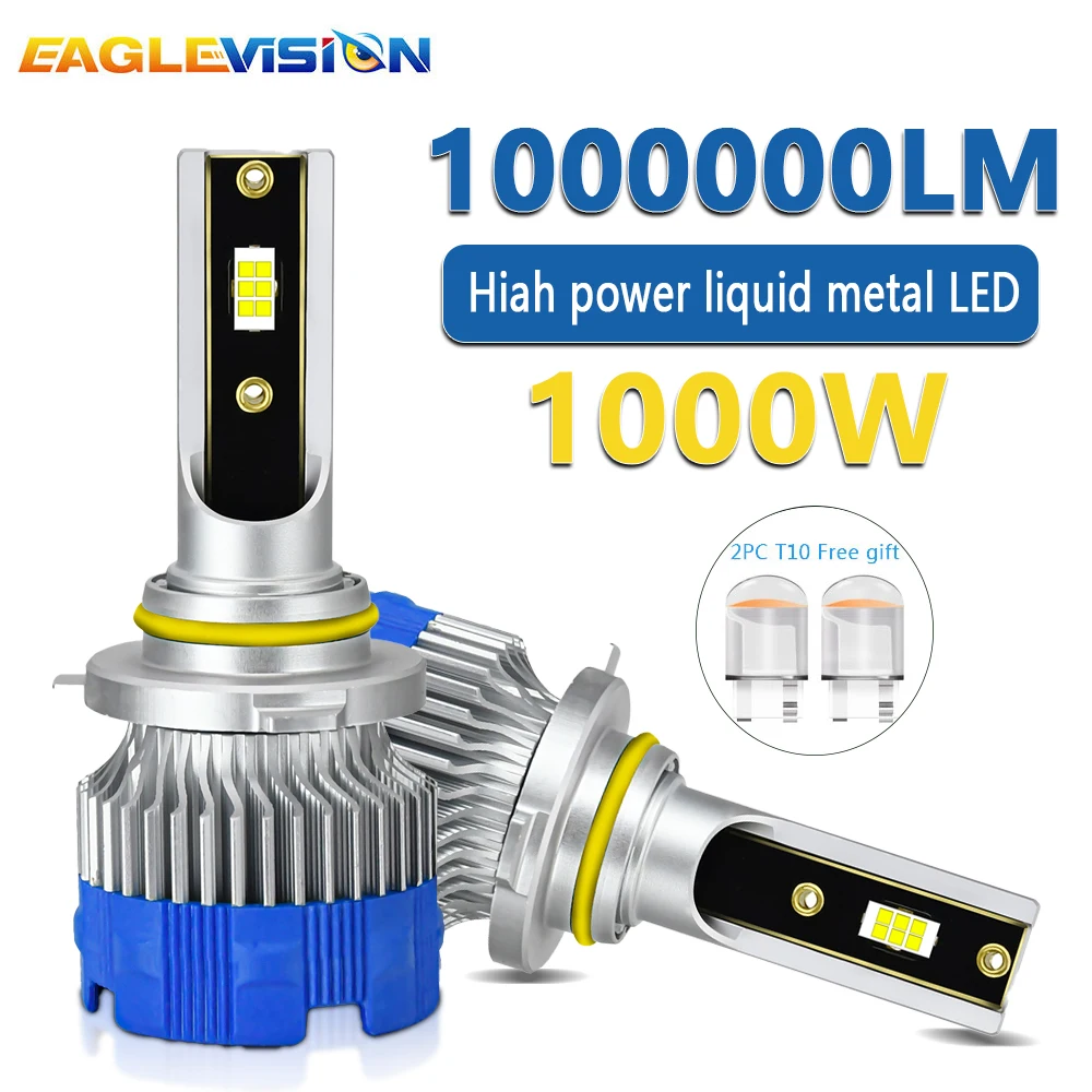 

EAGLEVISION Car Headlight Lighthouse Projector Super Bright High Power Light 6500K HB3 HB4 9005 9006 H1 H7 H4 Canbus Headlamp