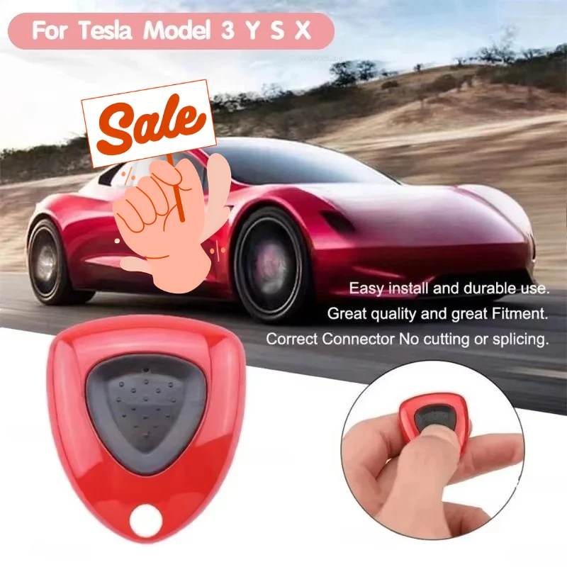 

For Tesla Model 3/Y/S/X Remote Control of Charging Cover Open Button Charger Pile Opening Cover Port Key Chip Accessories 2024