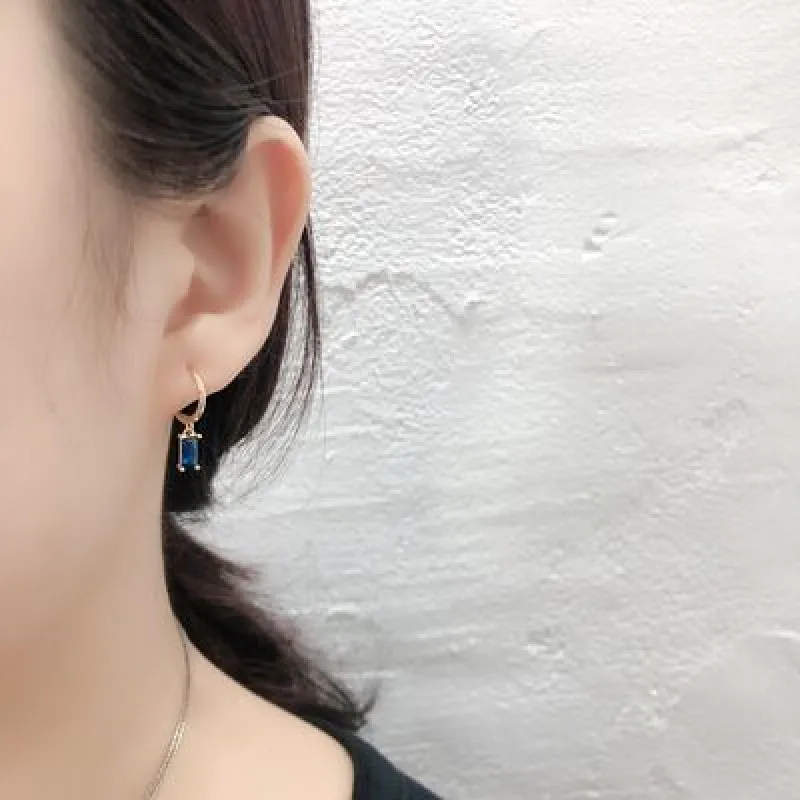 Pendientes circulares de Plata de Ley 925 para mujer, aretes con borla de circón de Color geométrico, joyería para prevenir alergias, accesorios G