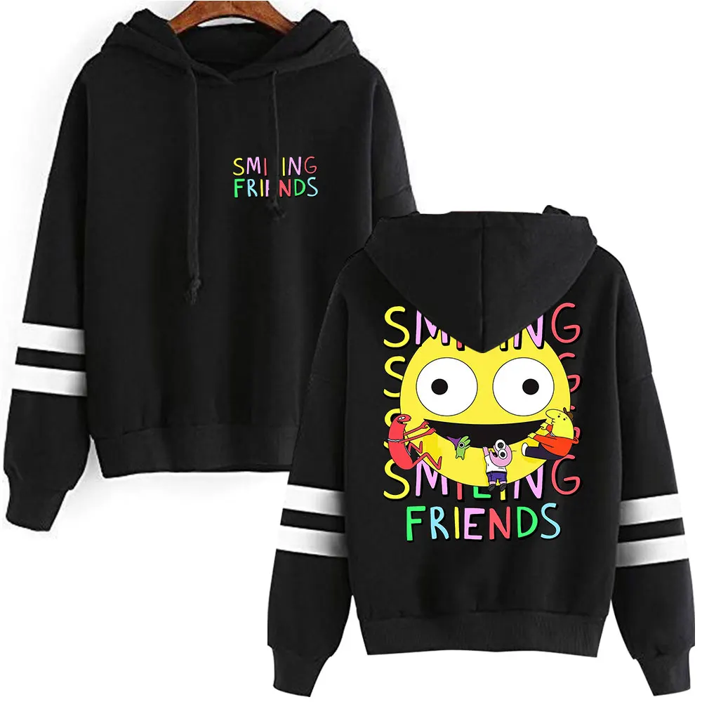 Smiling Friends Alan & Gleb Friends Hoodie Vintage Merch Hooded Women Men Fashion Casual Streetwear Pullover Sweatshirt Clothes 