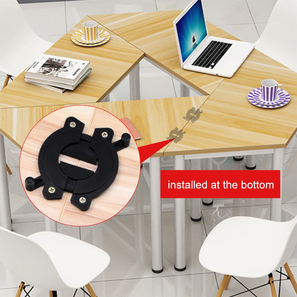 

2pcs Furniture Hinges ABS Table Connector Locks Desk Accessories Dining Buckles Durable Lightweight Anti Rust Stable