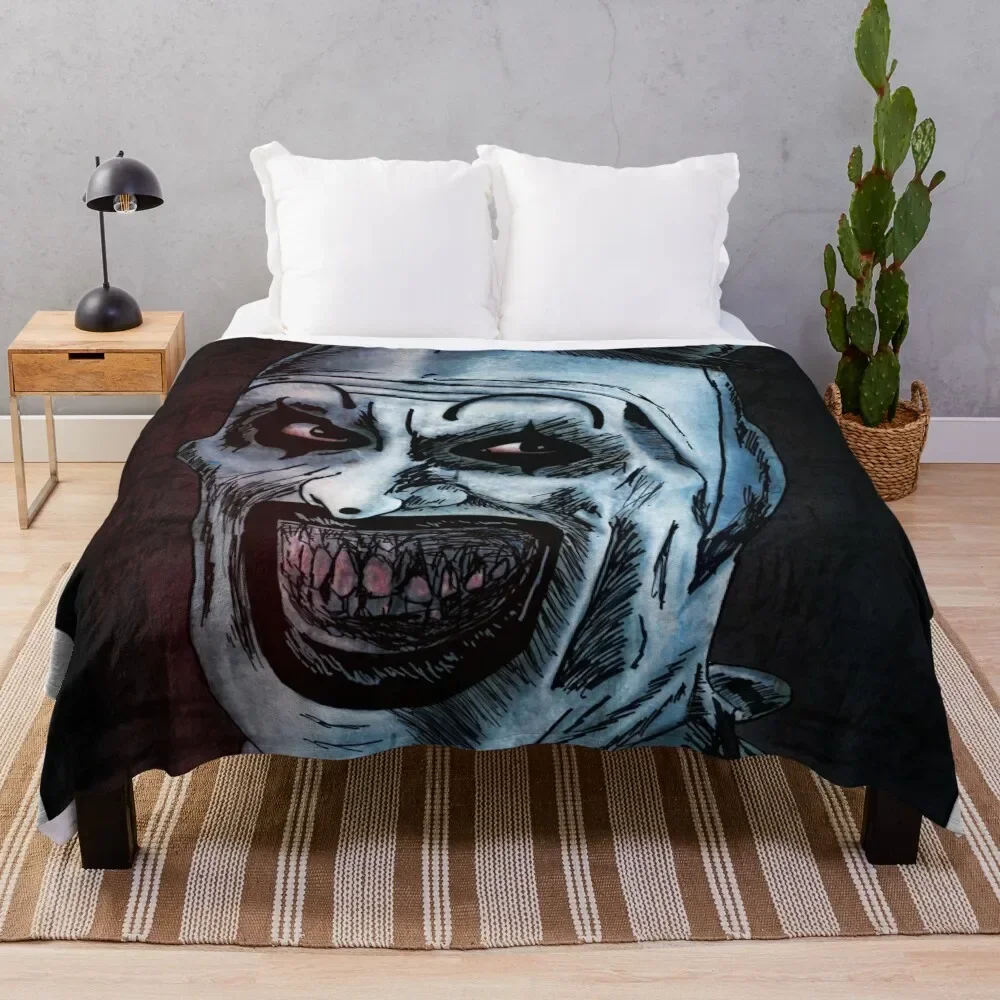 

Art The Clown Throw Blanket Decoratives Heavy Multi-Purpose Single Blankets