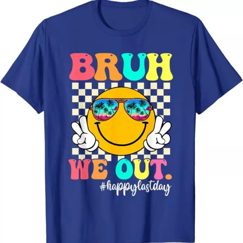 Летняя футболка Bruh We Out Teachers в стиле ретро «Последний день школы» Летняя футболка Bruh We Out Teachers в стиле ретро «Последний день школы»